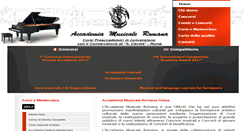 Desktop Screenshot of accademiamusicaleromana.it